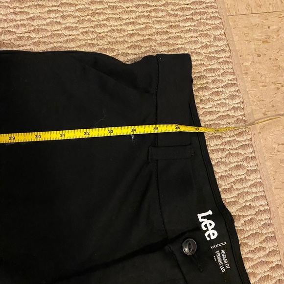 NWT! Lee Black Relaxed fit Straight leg midrise black stretch Jeans 12P - Picture 9 of 10
